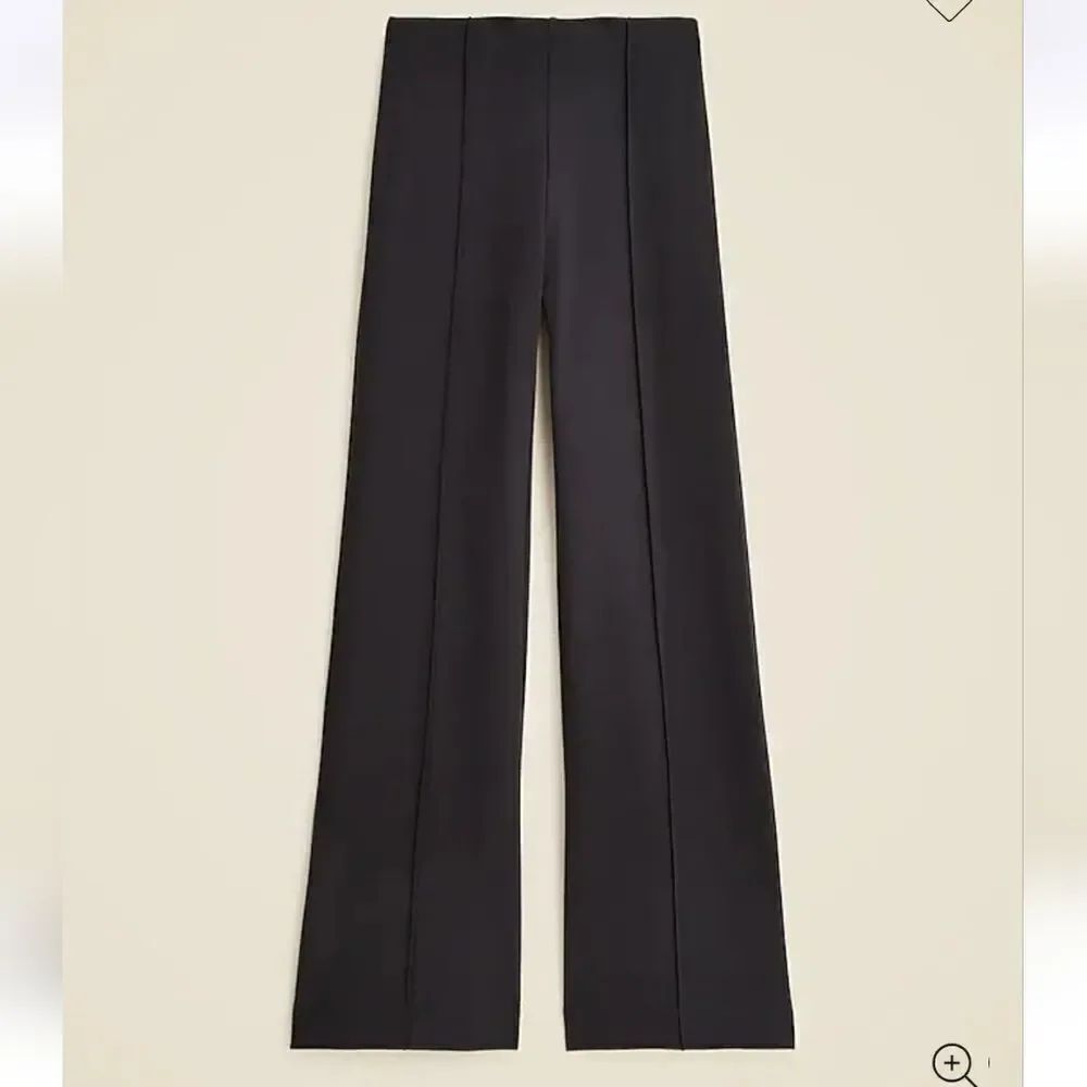 J CREW Elegant Black Stretch Ponte Wide-Leg Pants XSMALL NWT